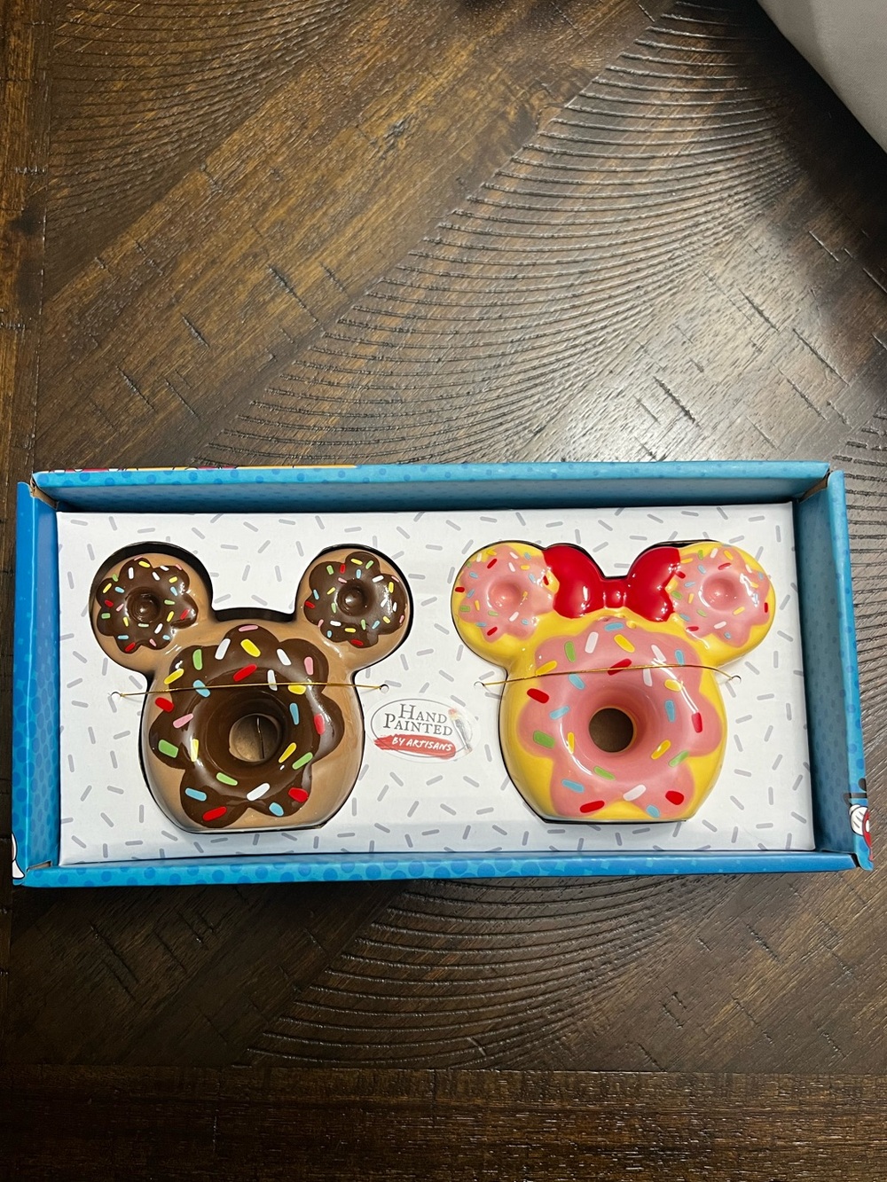 Disney Mickey Mouse Minnie Mouse Sprinkle Donut Salt & Pepper Shakers Homegoods